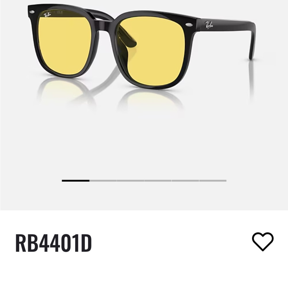 Ray-Ban Black Frame with Yellow Lenses Glasses